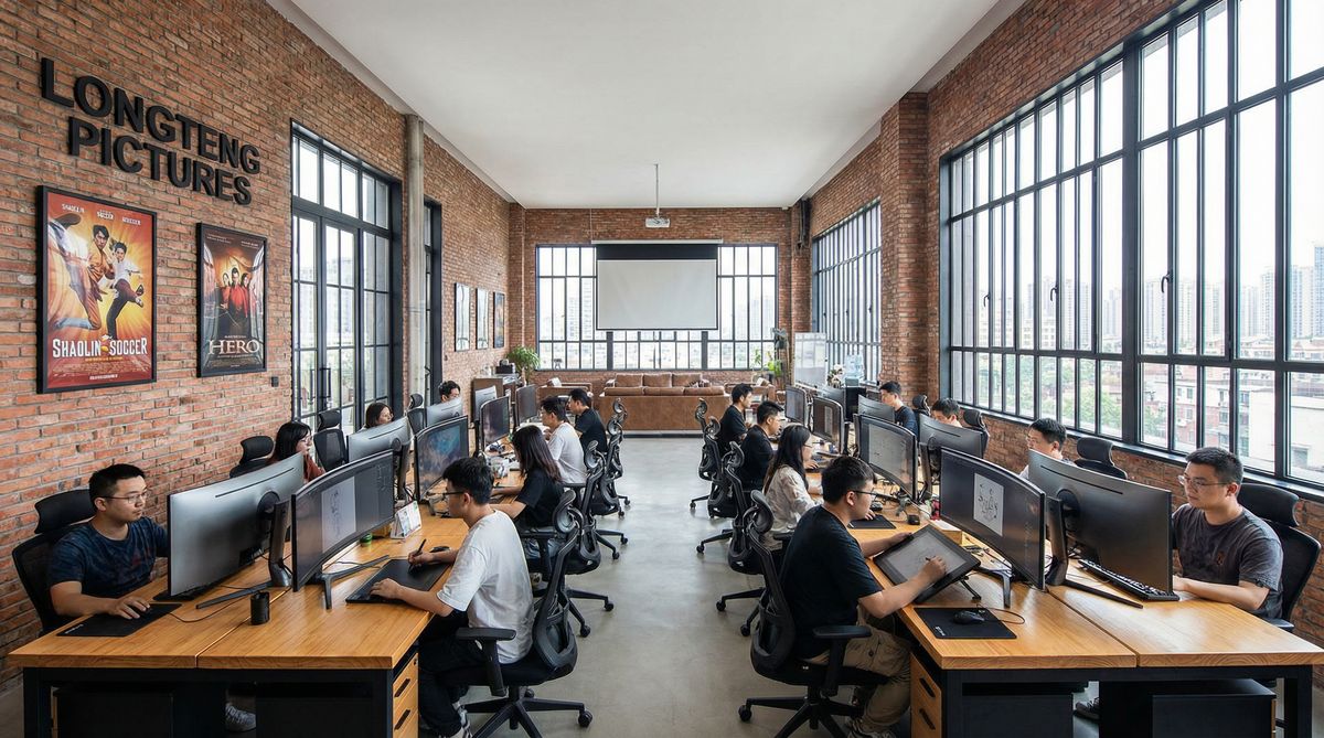 丁字裤影视传媒公司办公室